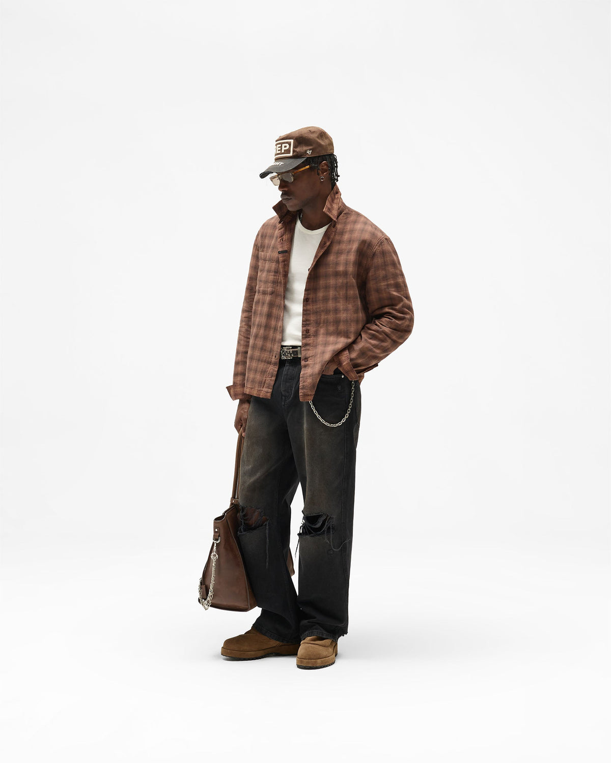REPRESENT Resent Plaid Shirt - Brown