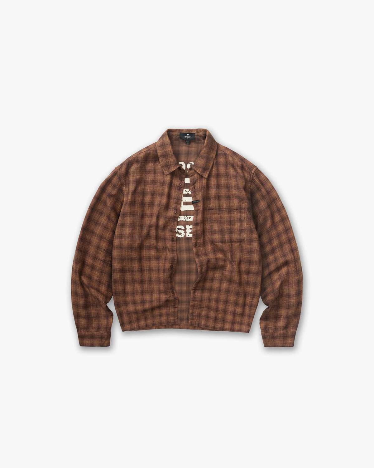 REPRESENT Resent Plaid Shirt - Brown
