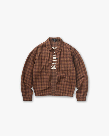 REPRESENT Resent Plaid Shirt - Brown