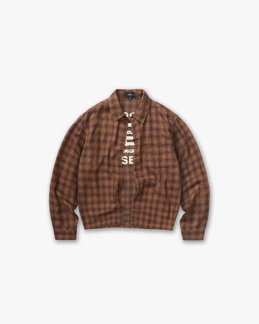 REPRESENT Resent Plaid Shirt - Brown
