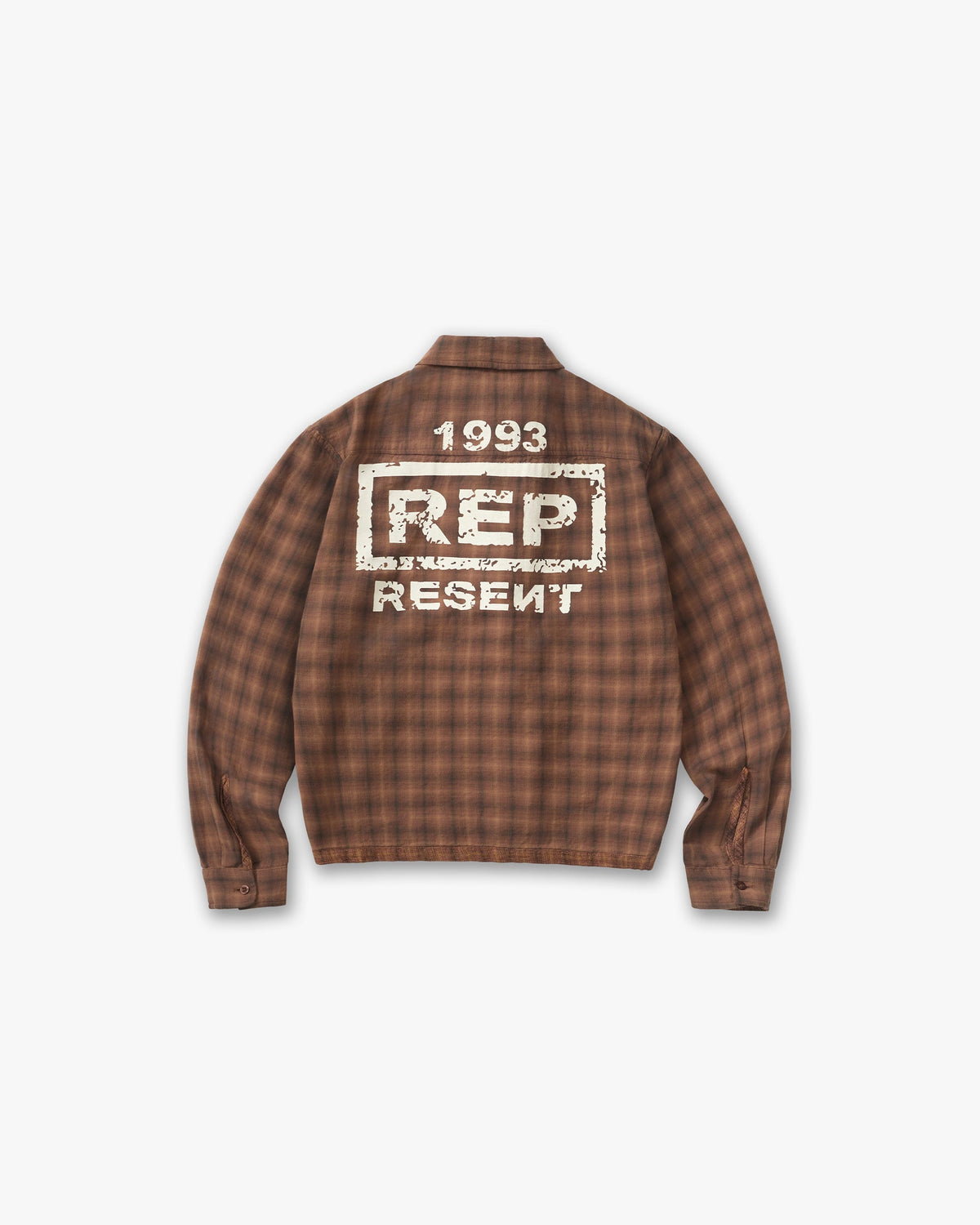 REPRESENT Resent Plaid Shirt - Brown