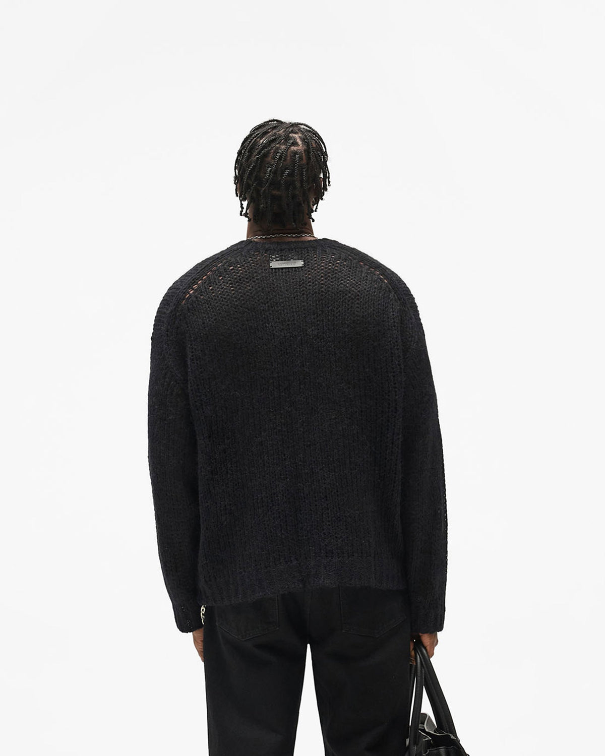 REPRESENT Reversible Fade Out Knit - Jet Black