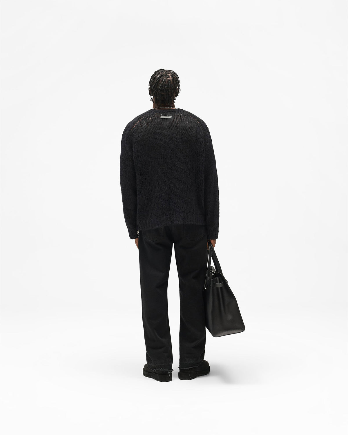 REPRESENT Reversible Fade Out Knit - Jet Black