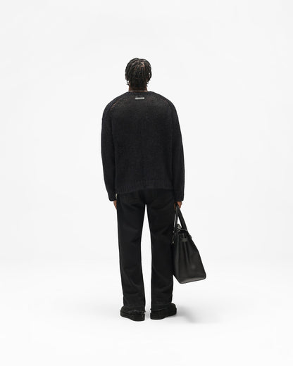 REPRESENT Reversible Fade Out Knit - Jet Black