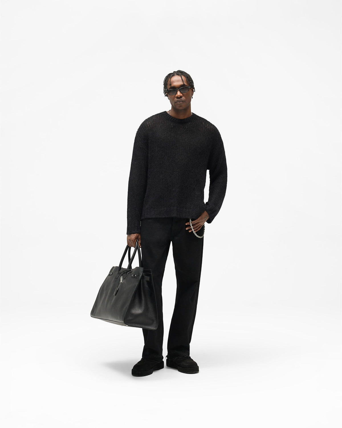REPRESENT Reversible Fade Out Knit - Jet Black