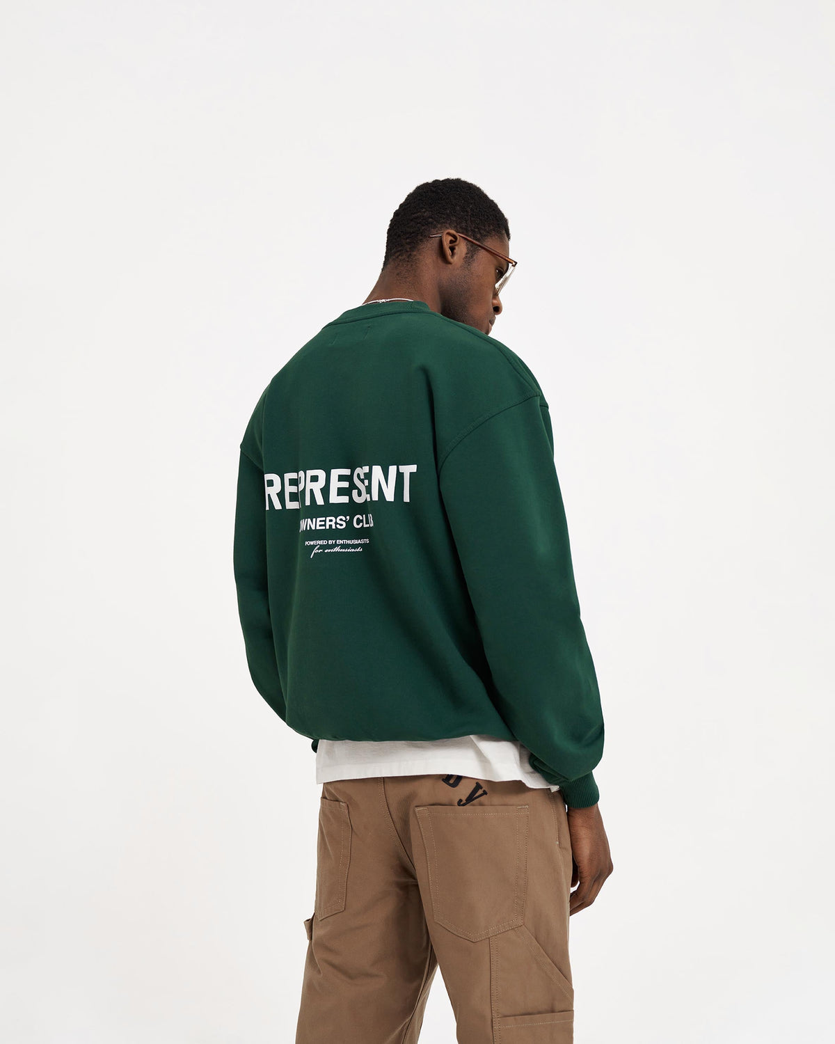 REPRESENT Represent Owners Club Sweater - Racing Green