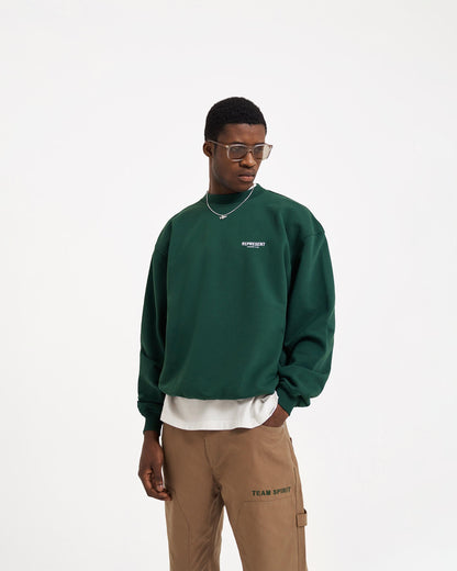 REPRESENT Represent Owners Club Sweater - Racing Green