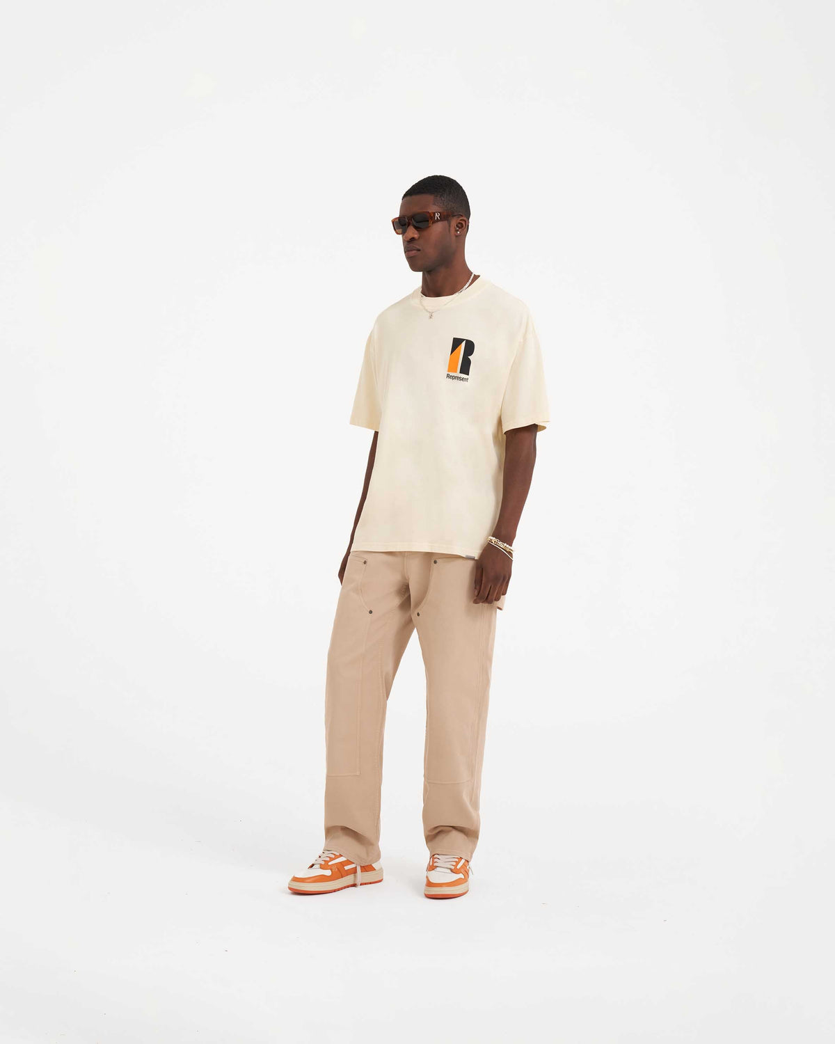 REPRESENT Decade Of Speed T-Shirt - Cream