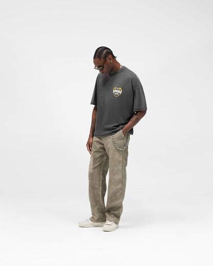 REPRESENT Angel Border T-Shirt - Stained Black