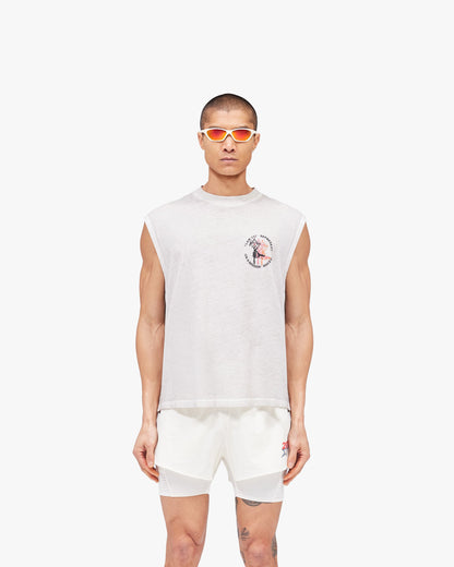 REPRESENT 247 Torch Boxy Tank - Bleach Wash