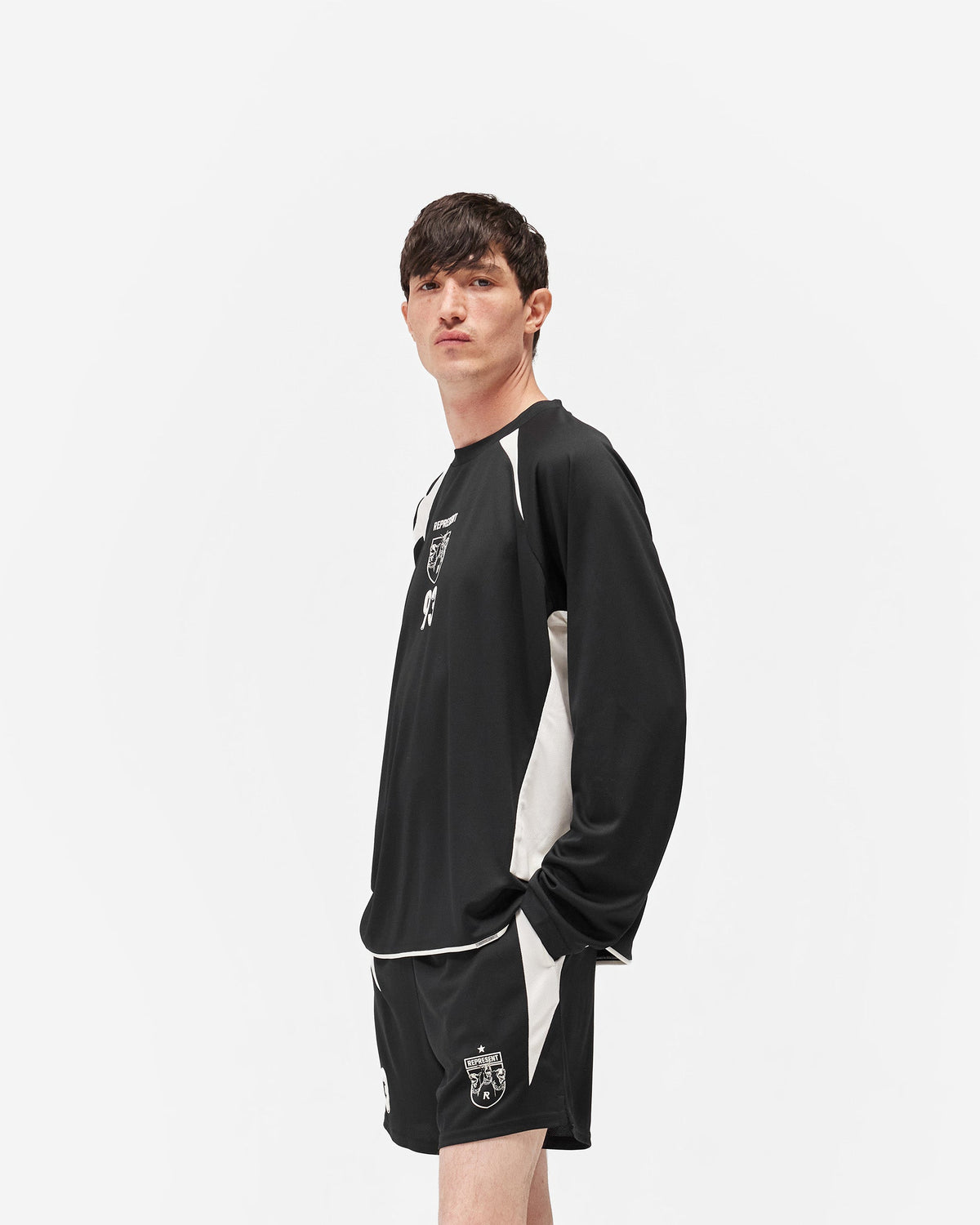 REPRESENT Star Long Sleeve Jersey - Jet Black