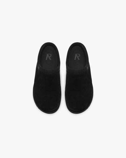 REPRESENT Summer Mule Suede - Jet Black