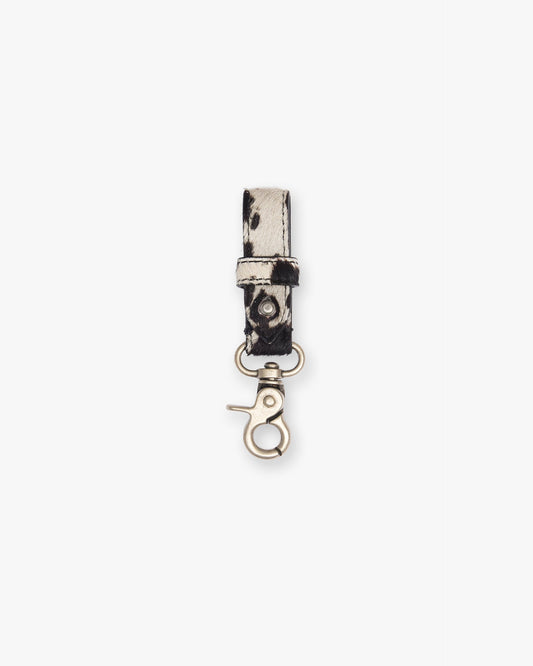 REPRESENT Cowhide Belt Loop - Flat White Jet Black
