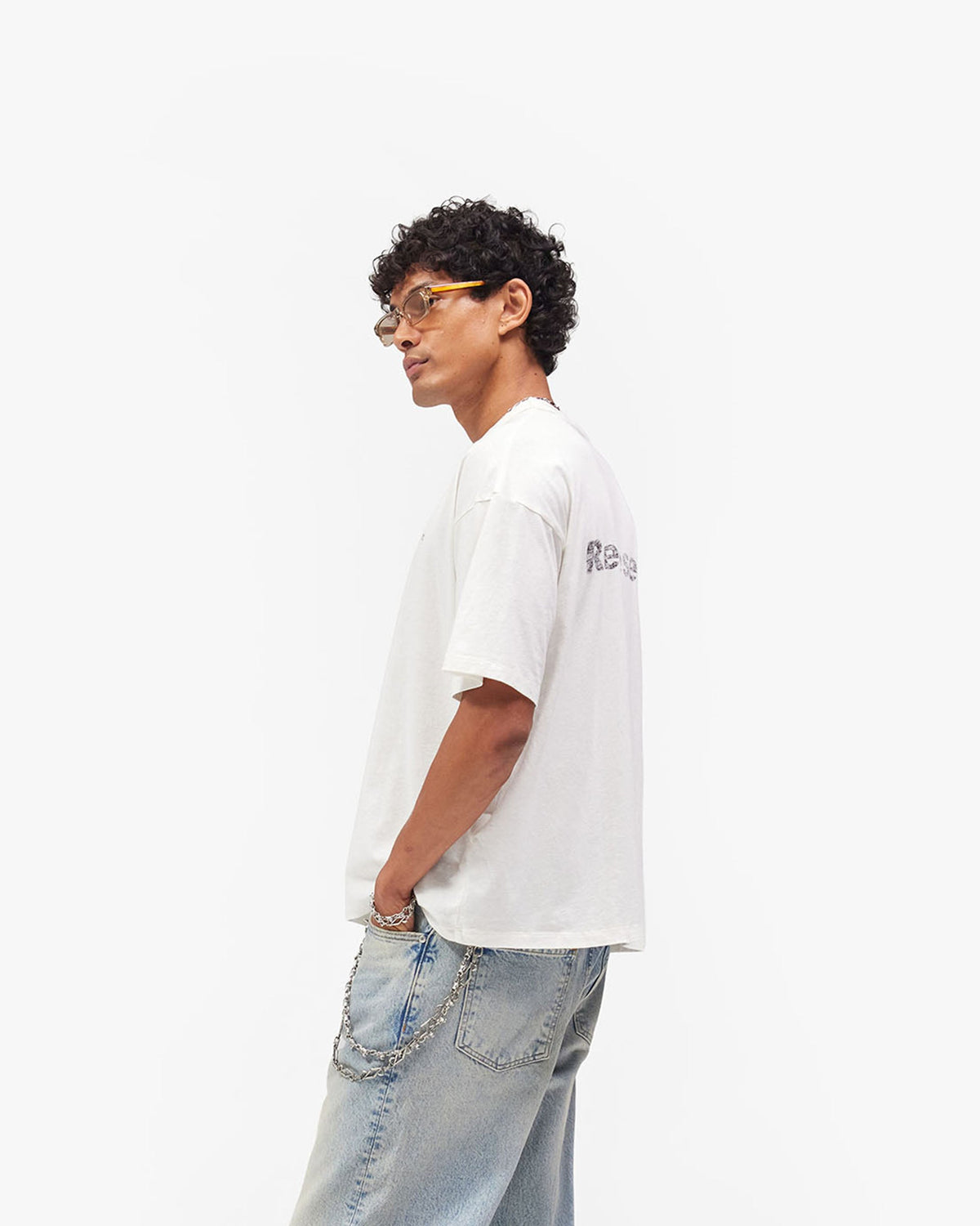 REPRESENT Lowercase Logo T-Shirt - Flat White