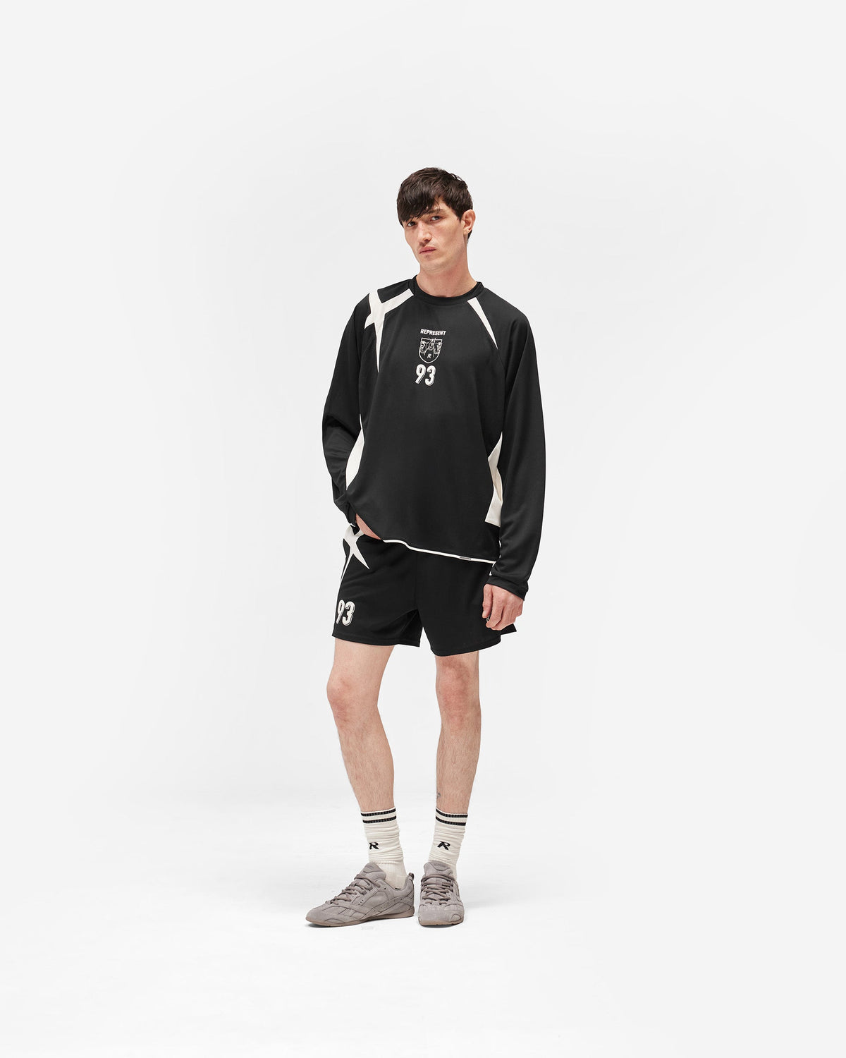 REPRESENT Star Shorts - Jet Black