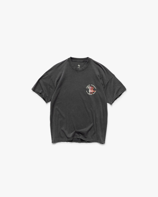 REPRESENT 247 Torch Boxy T-Shirt - Washed Black