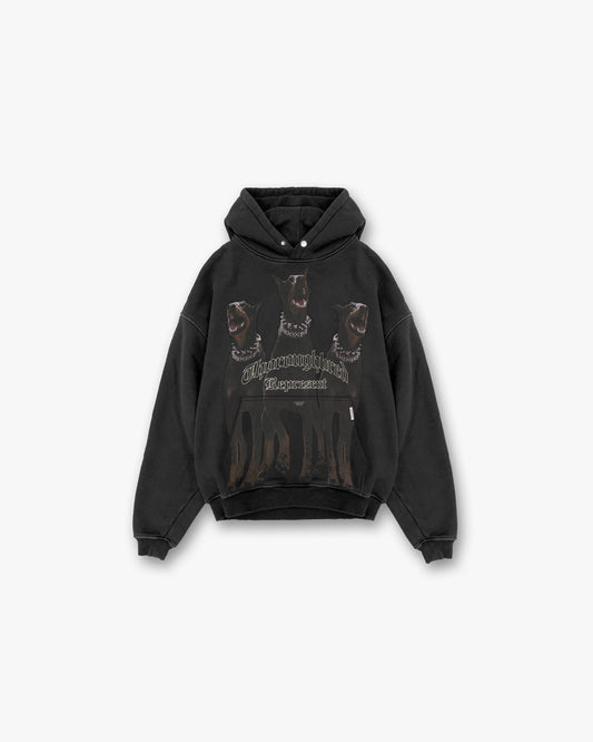 REPRESENT Thoroughbred Hoodie - Vintage Black