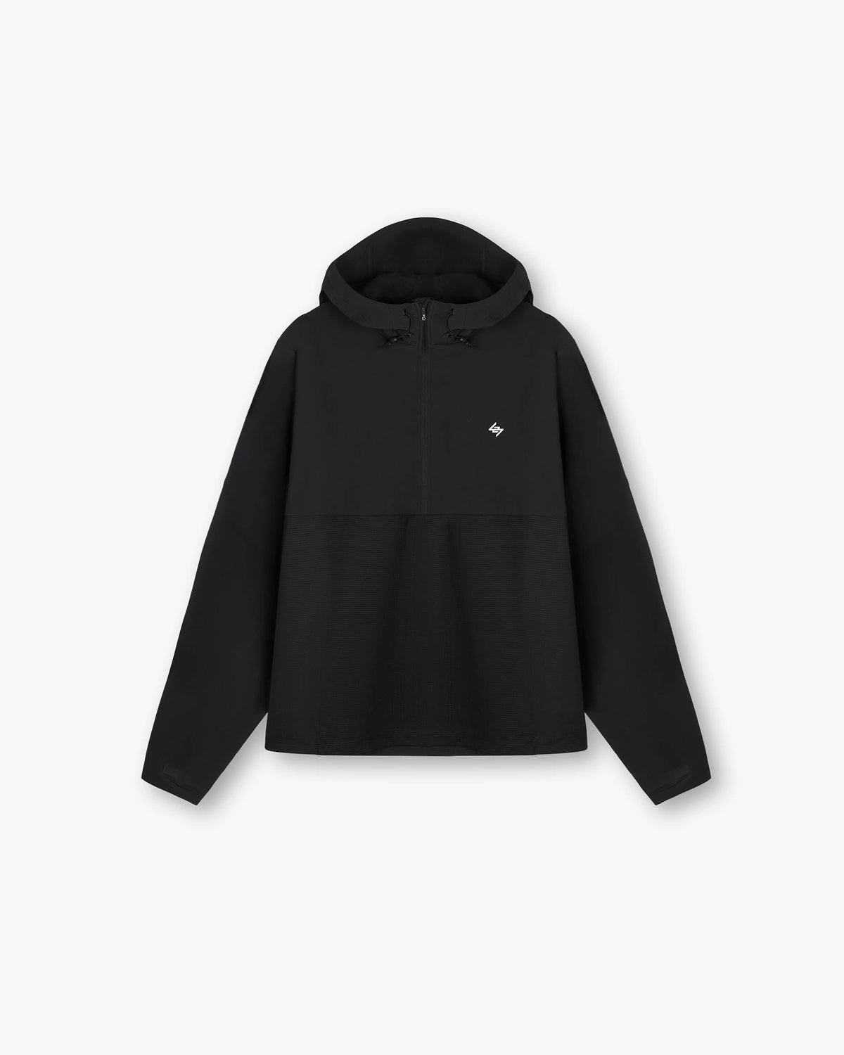 REPRESENT 247 Hooded Quarter Zip - Black