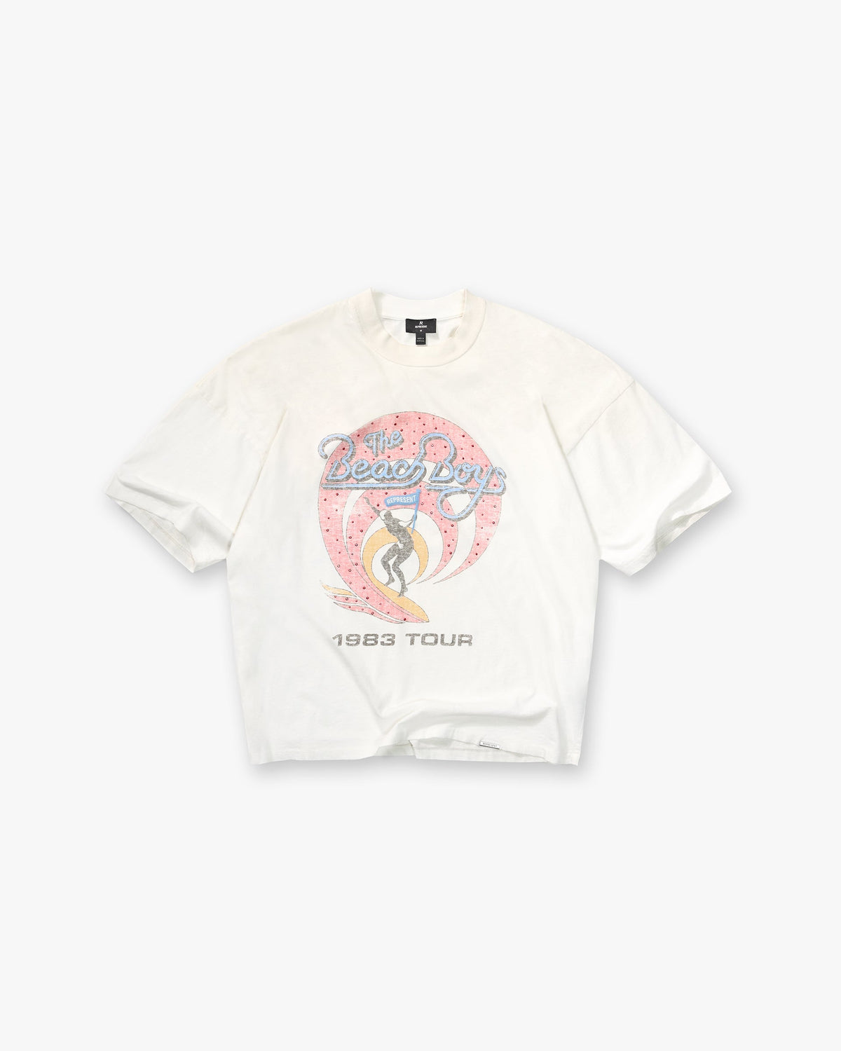REPRESENT Represent x Beach Boys Tour T-Shirt - Washed Ecru