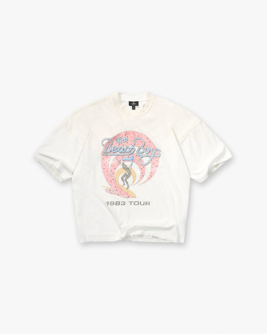 REPRESENT Represent x Beach Boys Tour T-Shirt - Washed Ecru