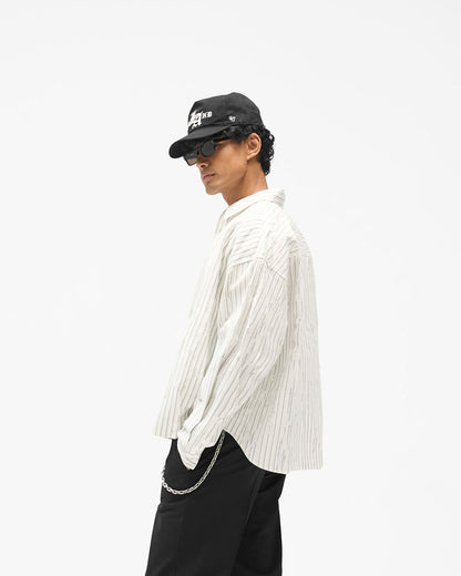REPRESENT Torn Shirt - Flat White