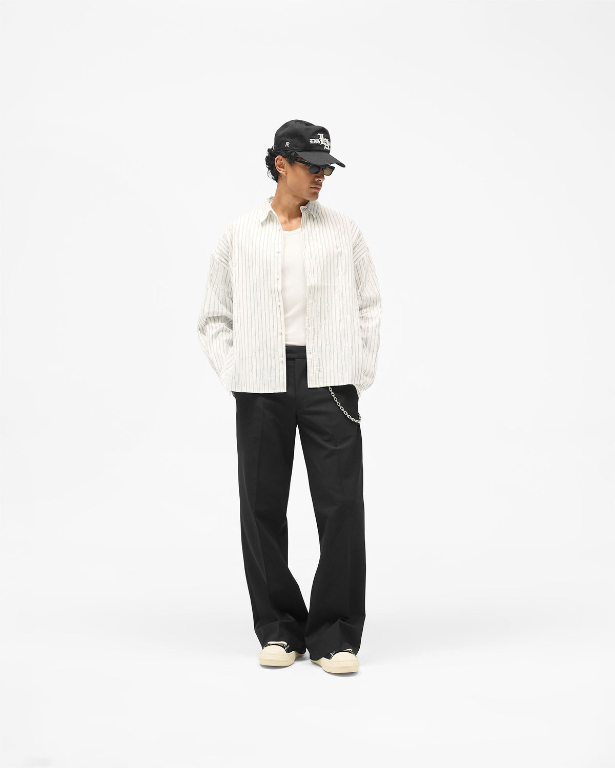 REPRESENT Torn Shirt - Flat White