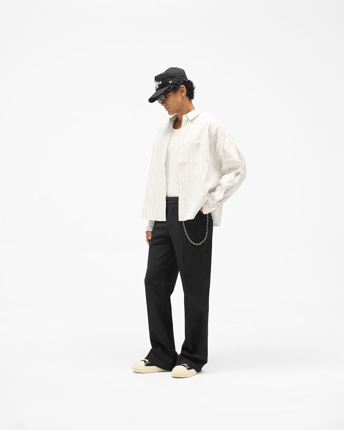 REPRESENT Torn Shirt - Flat White