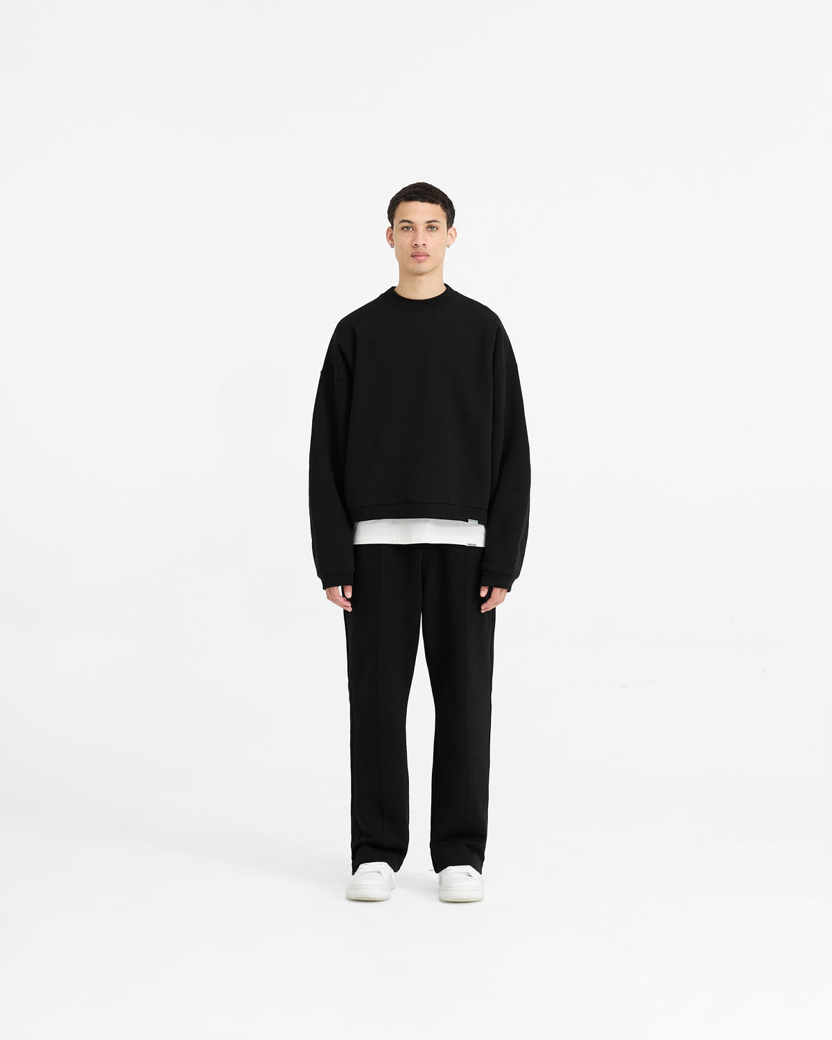 REPRESENT Initial Boxy Sweater - Jet Black