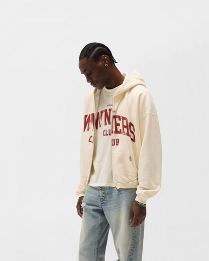 REPRESENT Represent Owners Club Zip Through Hoodie - Buttercream