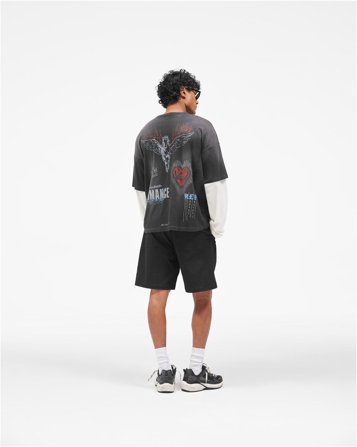 REPRESENT Heavier Than The Heavens Long Sleeve T-Shirt - Washed Black