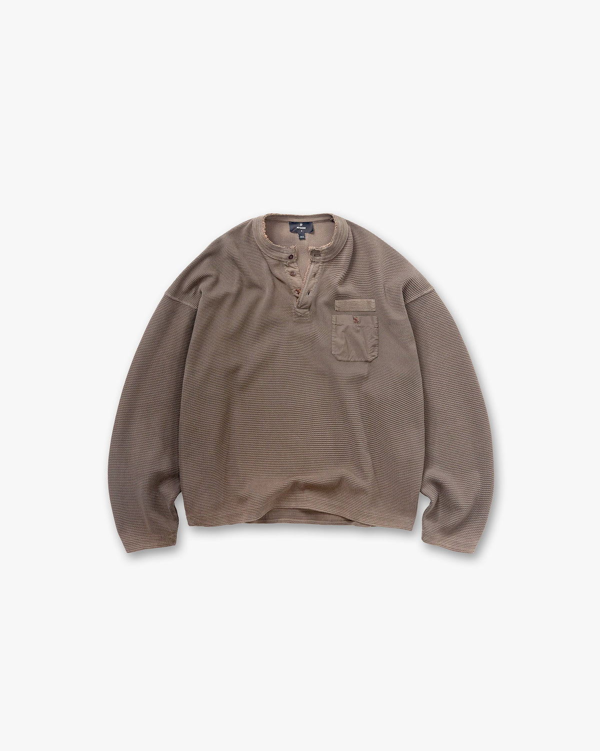 REPRESENT Heavyweight Henley Sweater - Vintage Falcon