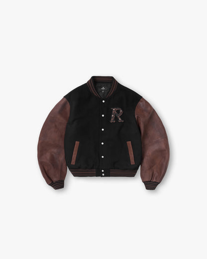 REPRESENT Varsity Bomber - Jet Black