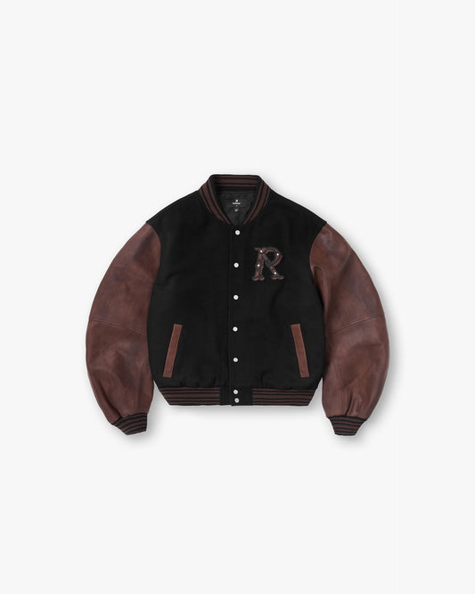 REPRESENT Varsity Bomber - Jet Black
