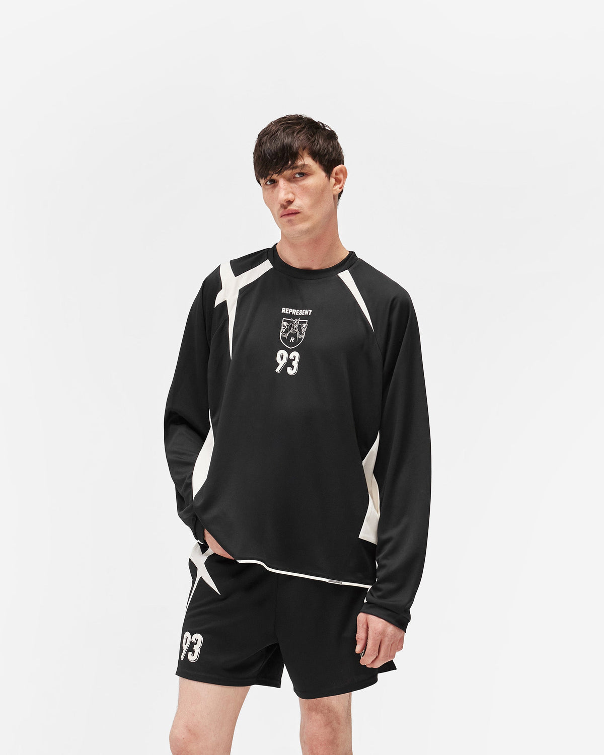 REPRESENT Star Long Sleeve Jersey - Jet Black