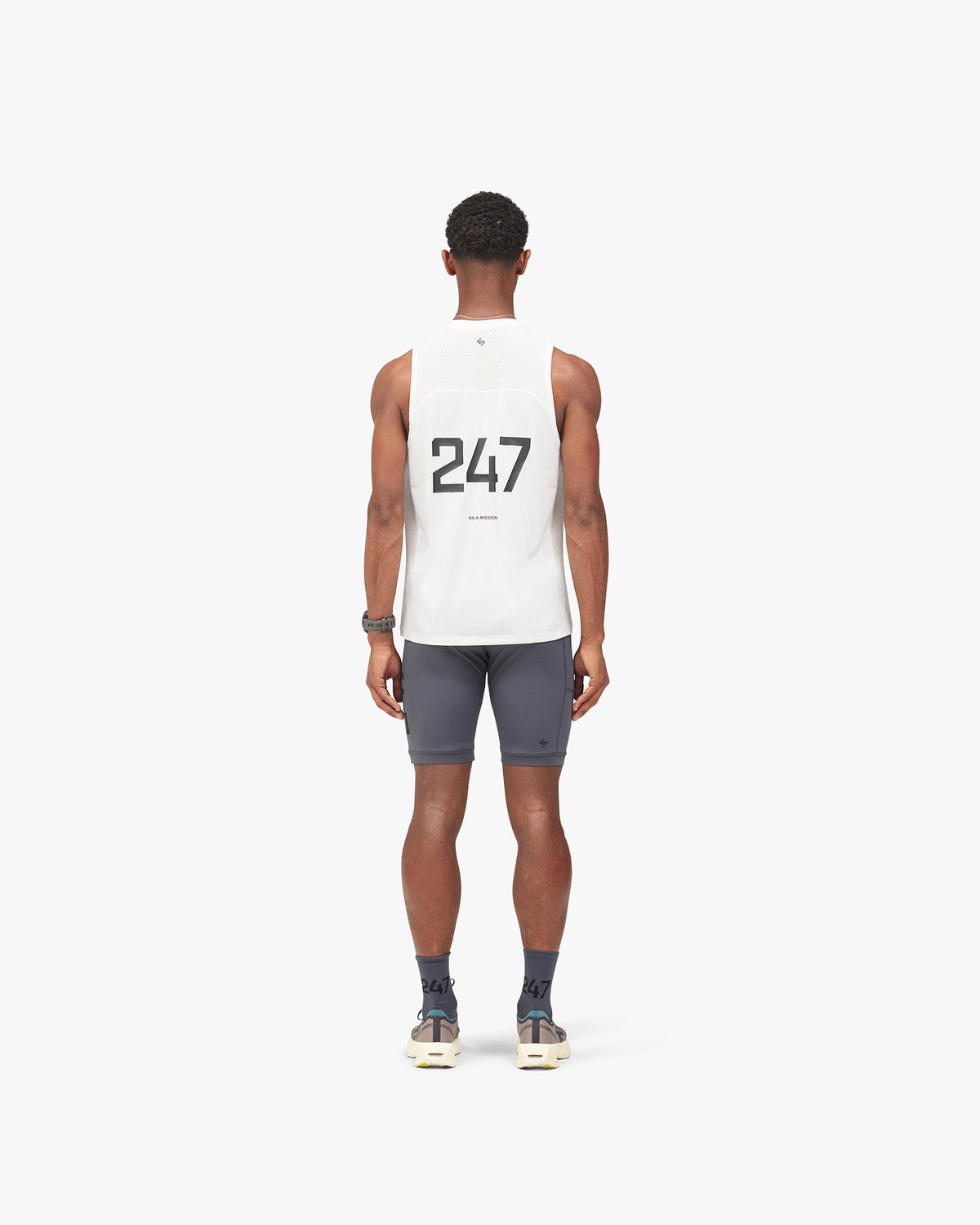 REPRESENT 247 Numbers Vest - Flat White