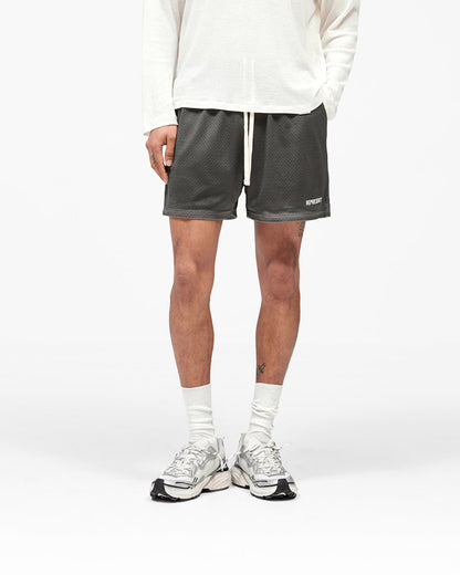 REPRESENT Washed Mesh Shorts - Vintage Grey