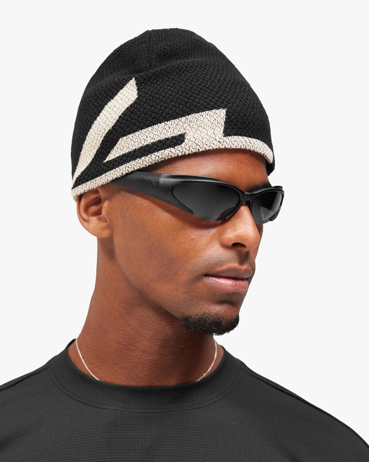 REPRESENT 247 Waffle Beanie - Jet Black