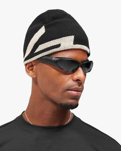 REPRESENT 247 Waffle Beanie - Jet Black