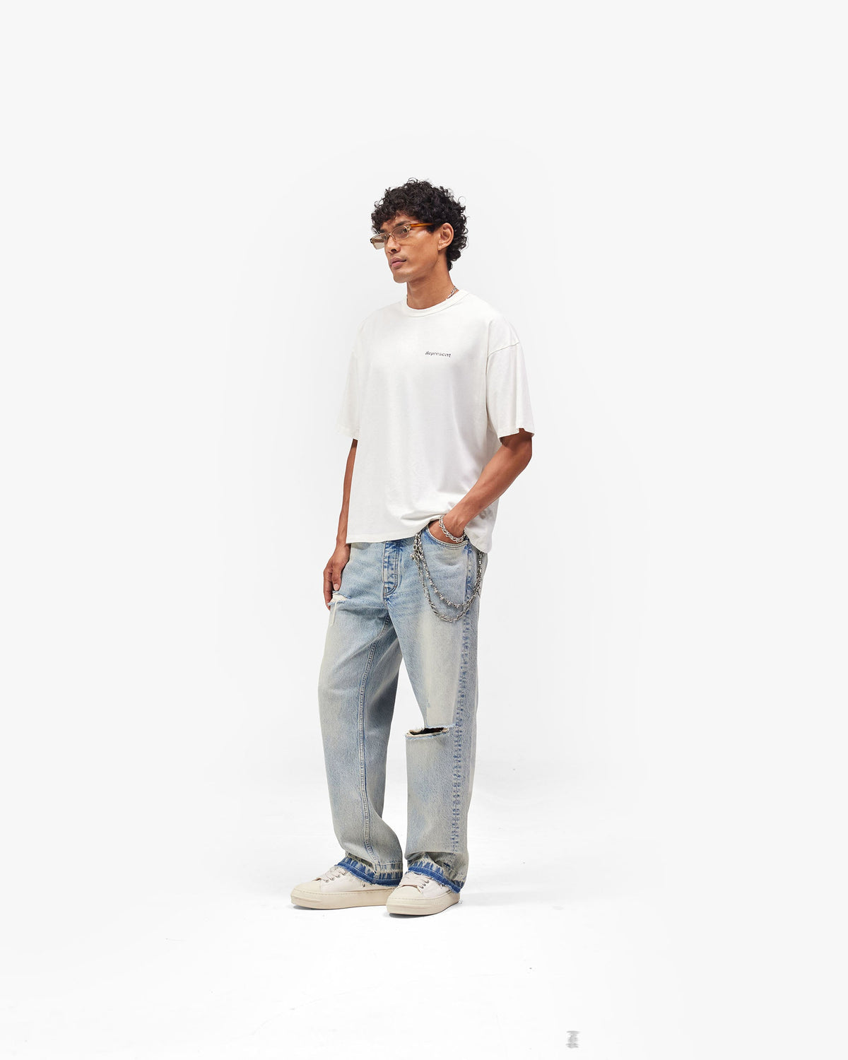 REPRESENT Lowercase Logo T-Shirt - Flat White