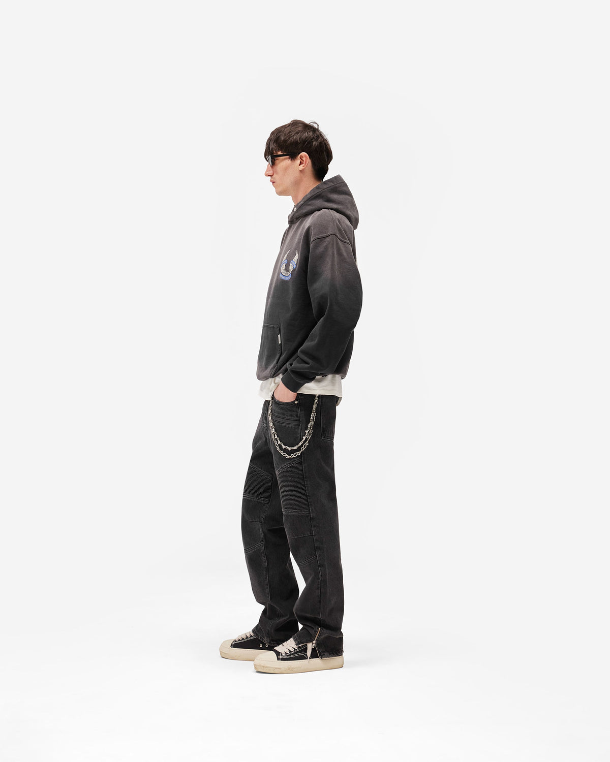 REPRESENT Represent X Belstaff Born To Bike Hoodie - Aged Black