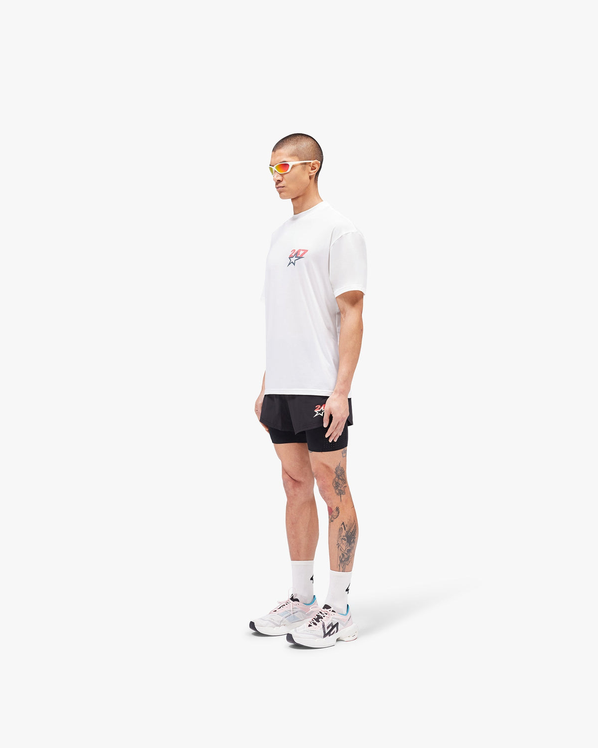 REPRESENT Team 247 Star Oversized T-Shirt - Flat White