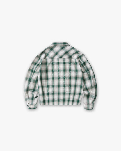 REPRESENT Waffle Flannel - Dark Green