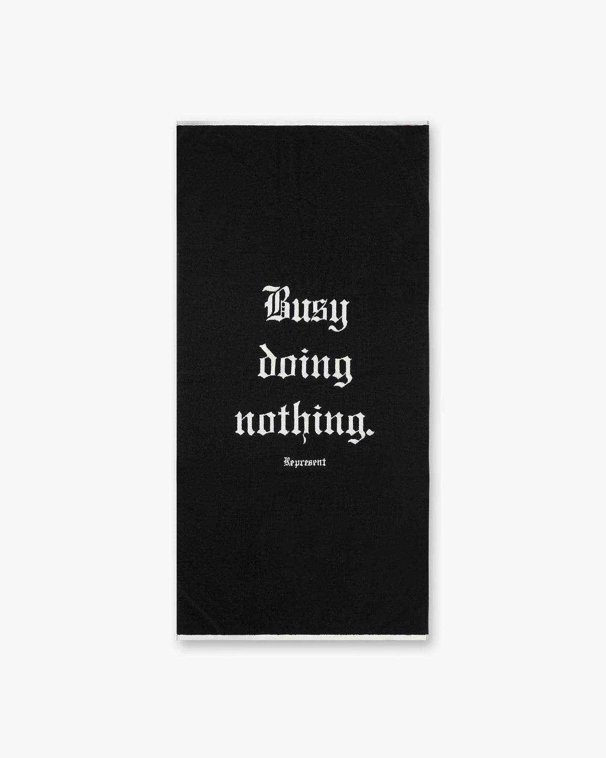 REPRESENT Busy Doing Nothing Beach Towel - Jet Black