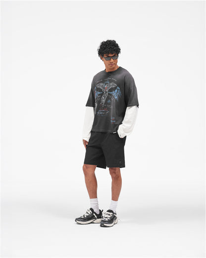 REPRESENT Heavier Than The Heavens Long Sleeve T-Shirt - Washed Black