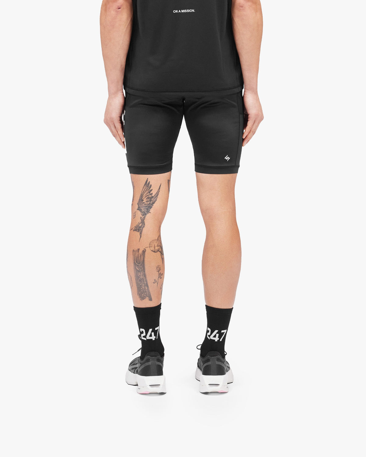 REPRESENT 247 Cargo Half Tight - Jet Black