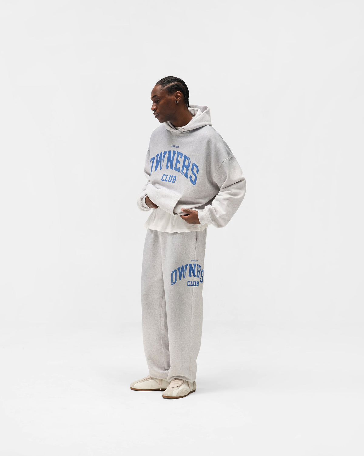 REPRESENT Represent Owners Club Sweatpant - Sprayed Ice Grey Marl