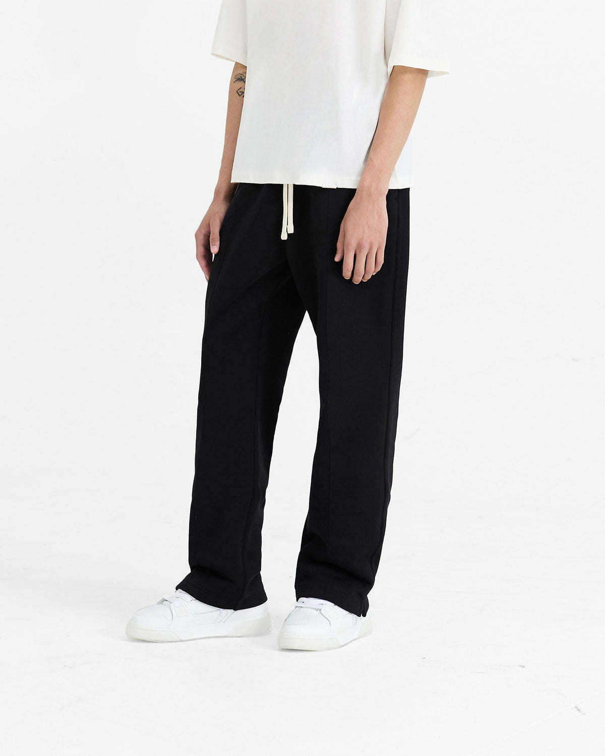 REPRESENT Initial Straight Leg Sweatpants - Jet Black