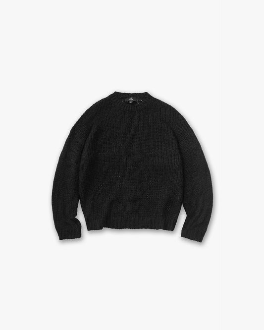 REPRESENT Reversible Fade Out Knit - Jet Black