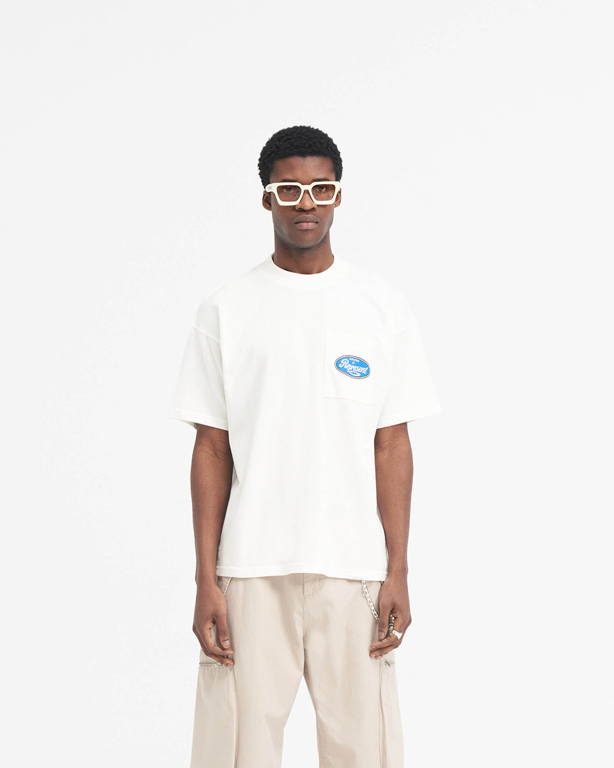 REPRESENT Classic Parts T-Shirt - Flat White