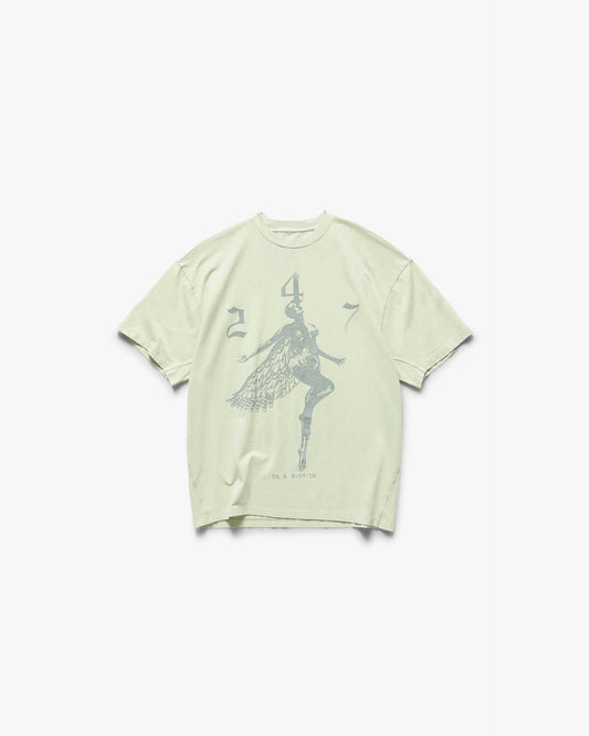 REPRESENT 247 Fallen Angel Graphic T-Shirt - Fern